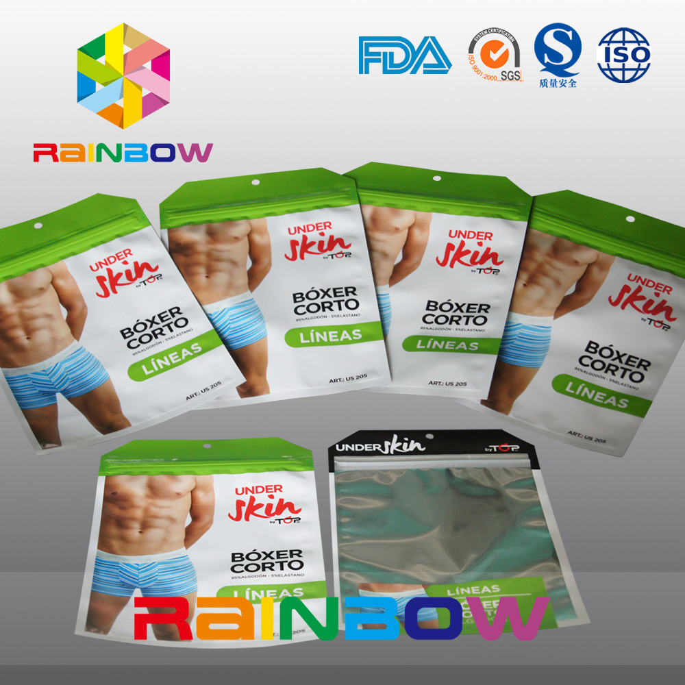 Malote Ziplock da folha de Mylar para o empacotamento do presente/roupa/saco de Noni/saco de plástico Ziplock do roupa interior