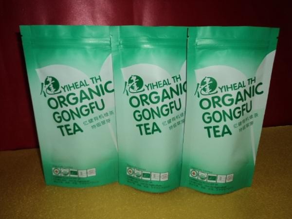 O ANIMAL DE ESTIMAÇÃO curvado gracioso de Lipton/sacos de empacotamento chá de VMPET/PE está Up/stand acima do saco para o chá