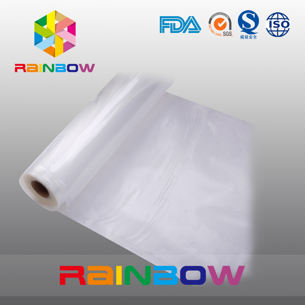 Sacos de vedação de vácuo de alimentos de textura transparente personalizada Saco de armazenamento de vácuo