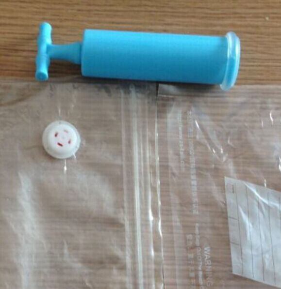 Saco de embalagem de alimentos com bomba de ar