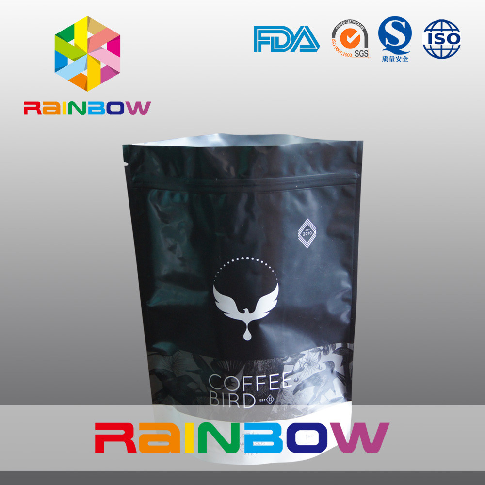 250g imprimindo feitos sob encomenda Matt levantam-se sacos de feijão Ziplock do café com válvula