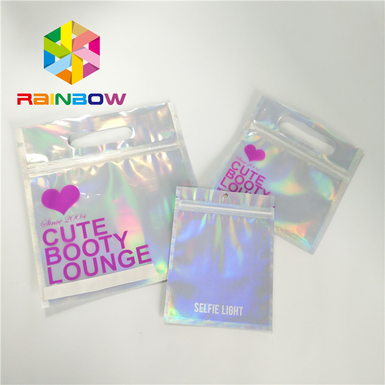 O roupa de banho de empacotamento do toque macio do saco do biquini plástico impermeável recicla sacos do fechamento do fecho de correr