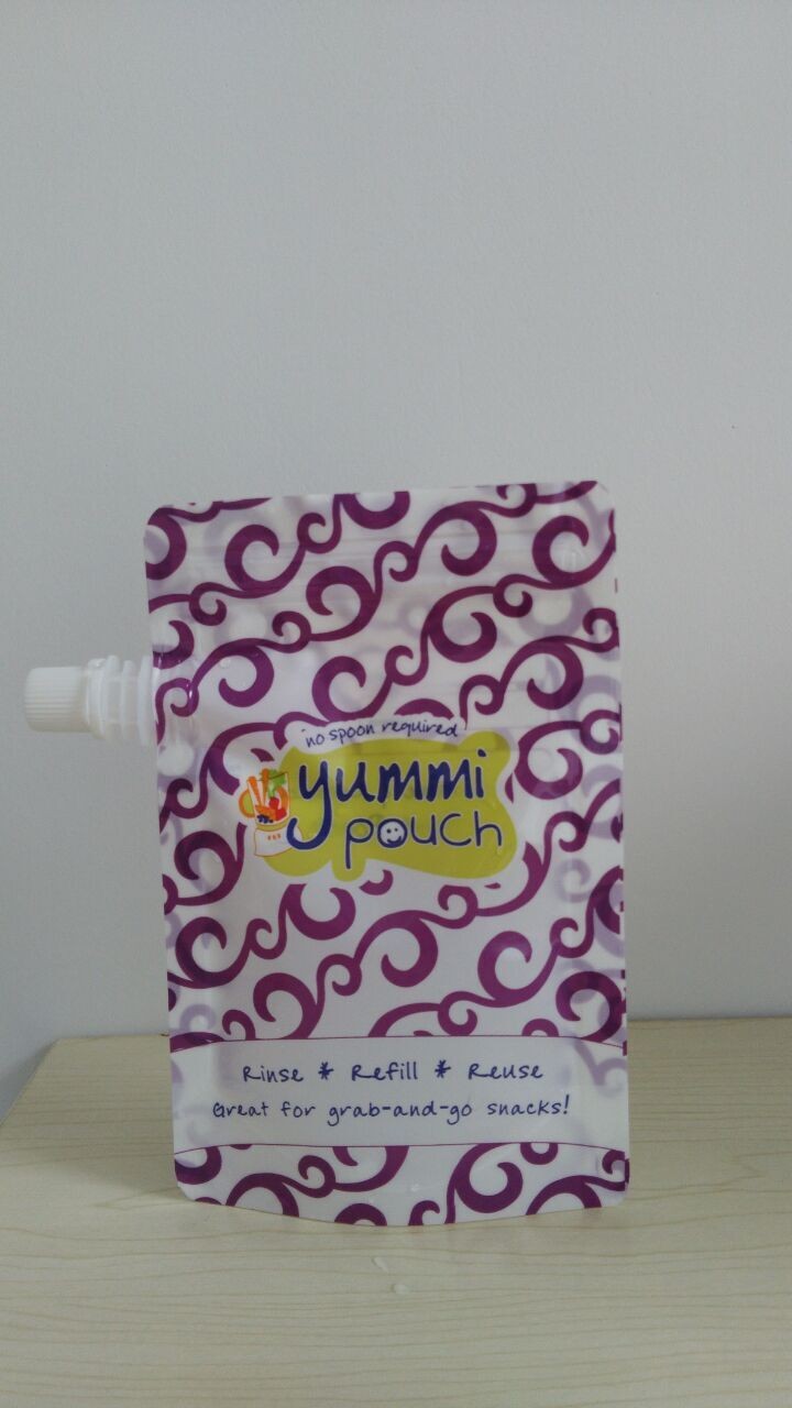 5oz personalizados BPA levantam-se livre o malote do comida para bebê com Ziplock