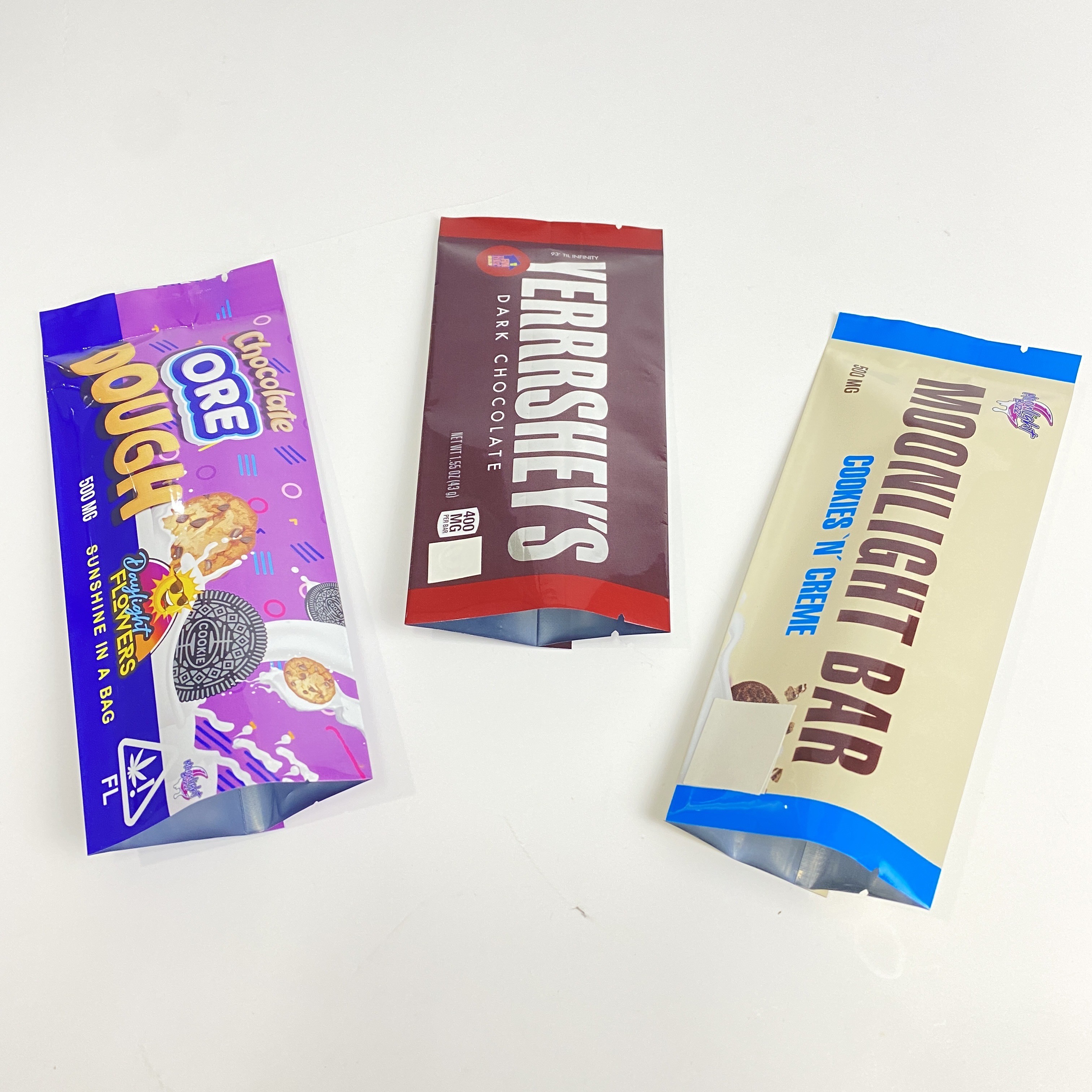 Malotes de empacotamento da semente feita sob encomenda de Logo Back Sealed Bag Candy Gummies