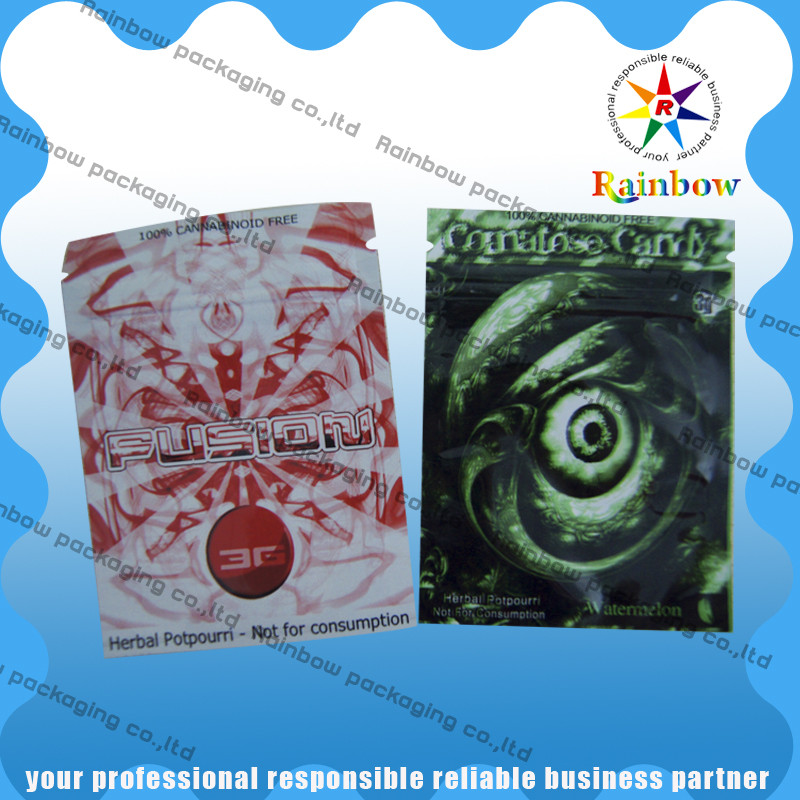 Malotes plásticos de folha de alumínio que empacotam com o Três-lado selado