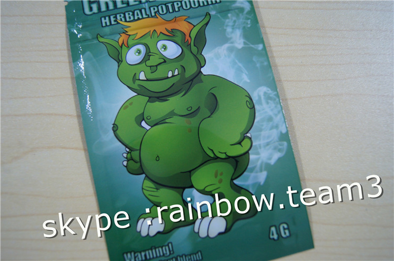 Saco lateral do zíper do selo do saco três ervais do incenso/saco erval feito sob encomenda do incenso para o saco do saquinho de 1g /2g /3g/4g/5g para o pó