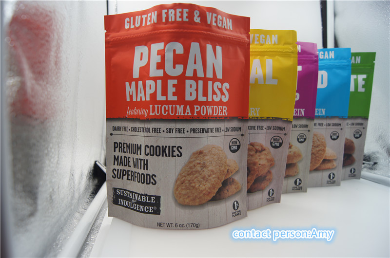 biscoito relativo à promoção do chocolate de 2017 projetos novos que empacota o malote do queijo de bag/10oz com zíper