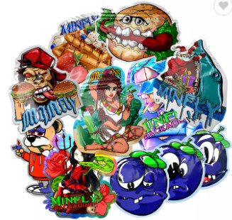 Saco para embalagem de alimentos comestíveis de toque suave 3,5 g para biscoitos em forma especial Sacos de Mylar recortados