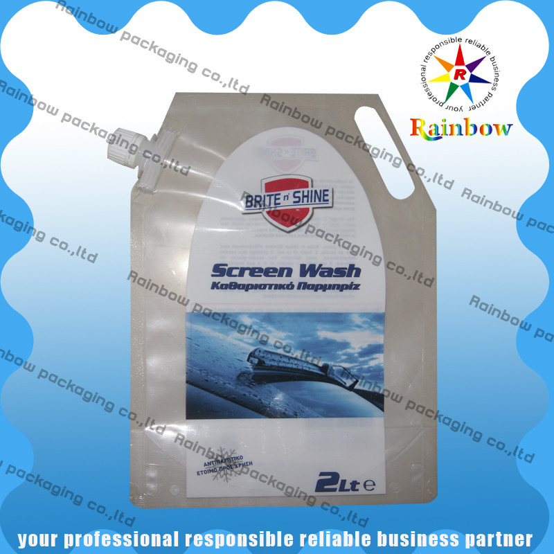 Malote claro do bico do animal de estimação que empacota com furo do cair para refrescos