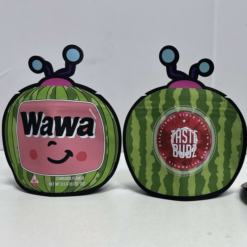 Incenso erval da folha plástica que empacota a flor do cannabis do malote do suporte do saco de Mylar acima