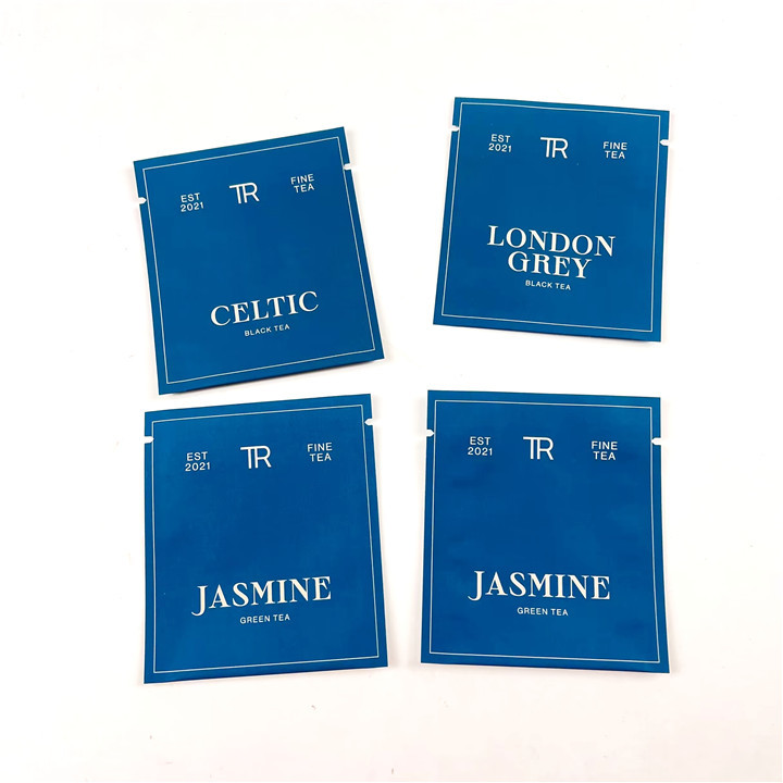 500Ppcs que empacota imprimindo sacos de Mylar para malotes pretos da soldadura térmica do chá verde