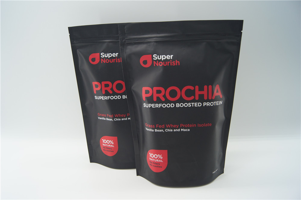 A folha de alumínio feita sob encomenda reciclada levanta-se o empacotamento da proteína do soro dos sacos do malote do zíper