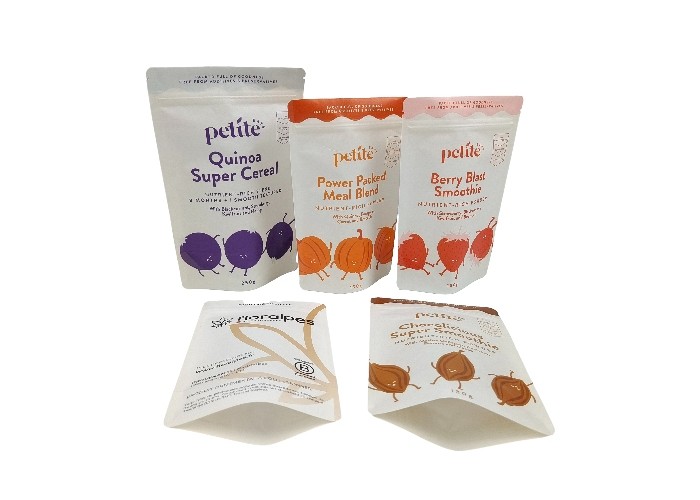 O suporte biodegradável do papel de embalagem ensaca acima malotes do empacotamento de alimento