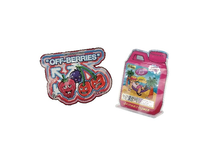 O fechamento sem perigo para as crianças dado forma especial do fecho de correr ensaca 3.5g Resealable - malotes da prova do cheiro 28g