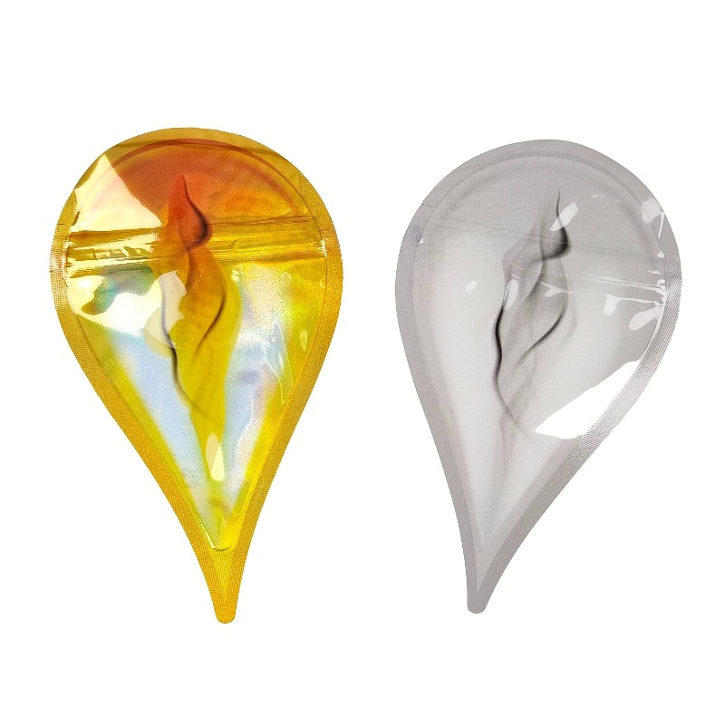 Especial lustroso do saco 3.5g de Mylar do Ziplock da prova do cheiro cortado dado forma para o acondicionamento de alimentos