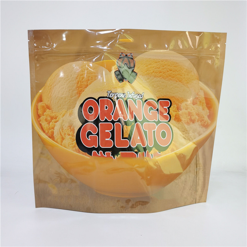 Saco de impressão digital 3.5G 1LB Soft Touch Bolsa Holográfica Alta barreira de cheiro à prova de crianças Zipper Stand Up Bags