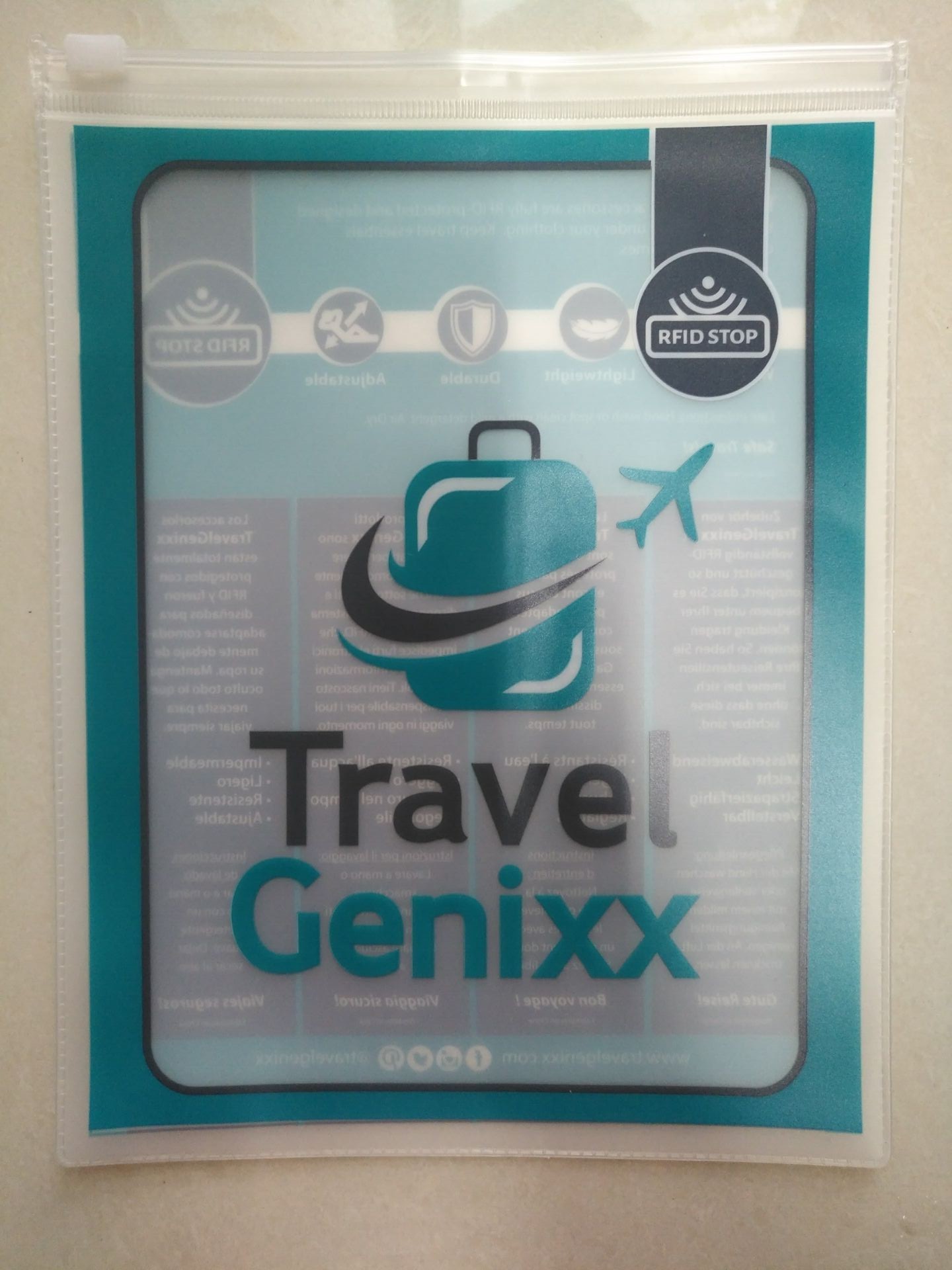 Saco transparente claro do Pvc, selo lateral do saco três do gancho do Pvc do Pin de roupa