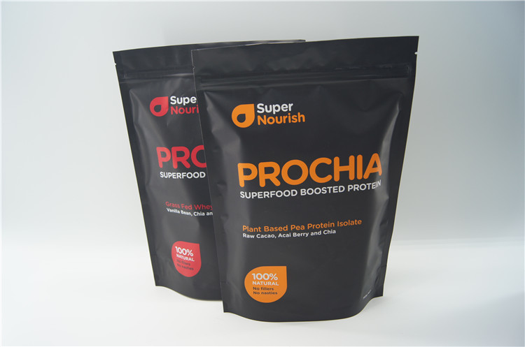 Matt imprimiu o saco de pó de alumínio da proteína do soro/folha de alumínio levanta-se malotes do zíper