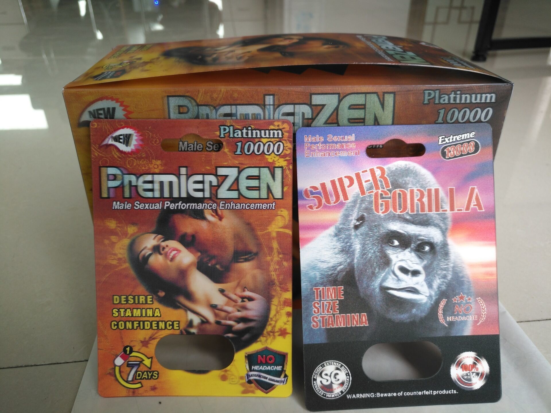 Os comprimidos masculinos do realce cancelam materiais de empacotamento do papel da bolha/PP