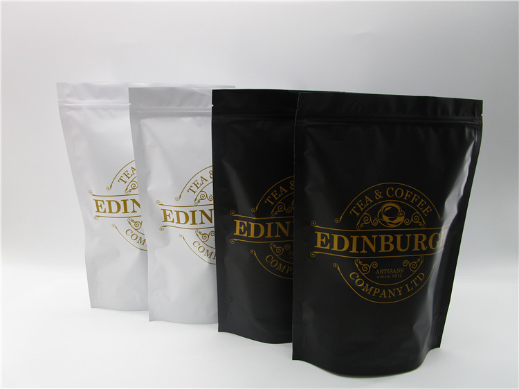 A qualidade superior personalizou o saco de café da parte inferior do quadrado do café da impressão do gravure