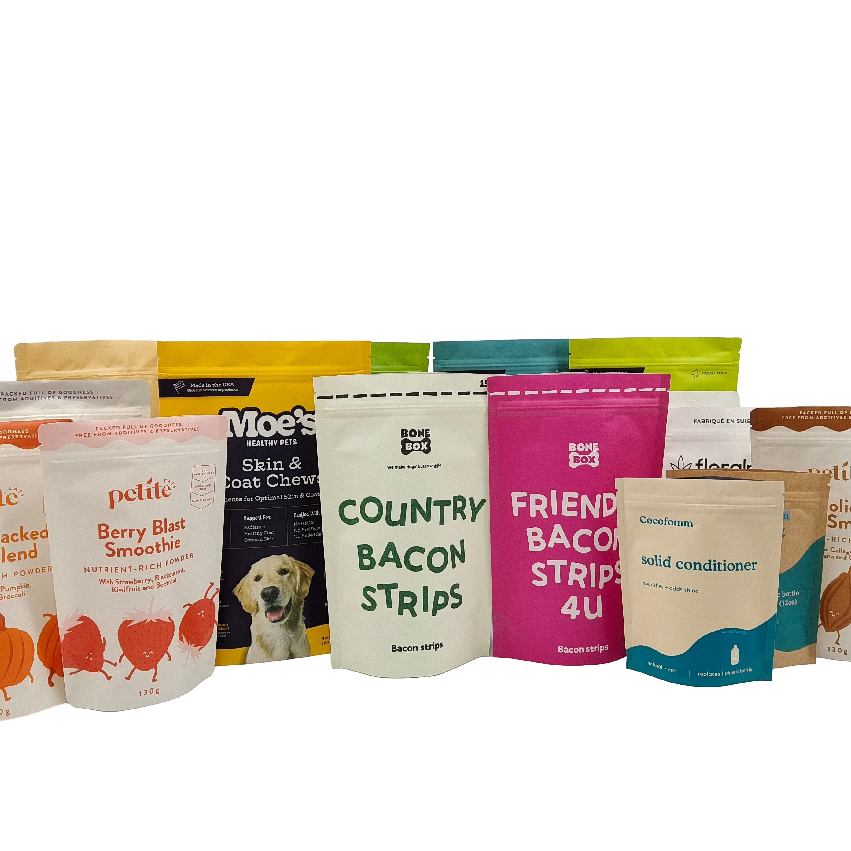 Venda a retalho de bolsas de plástico de plástico de grau alimentício