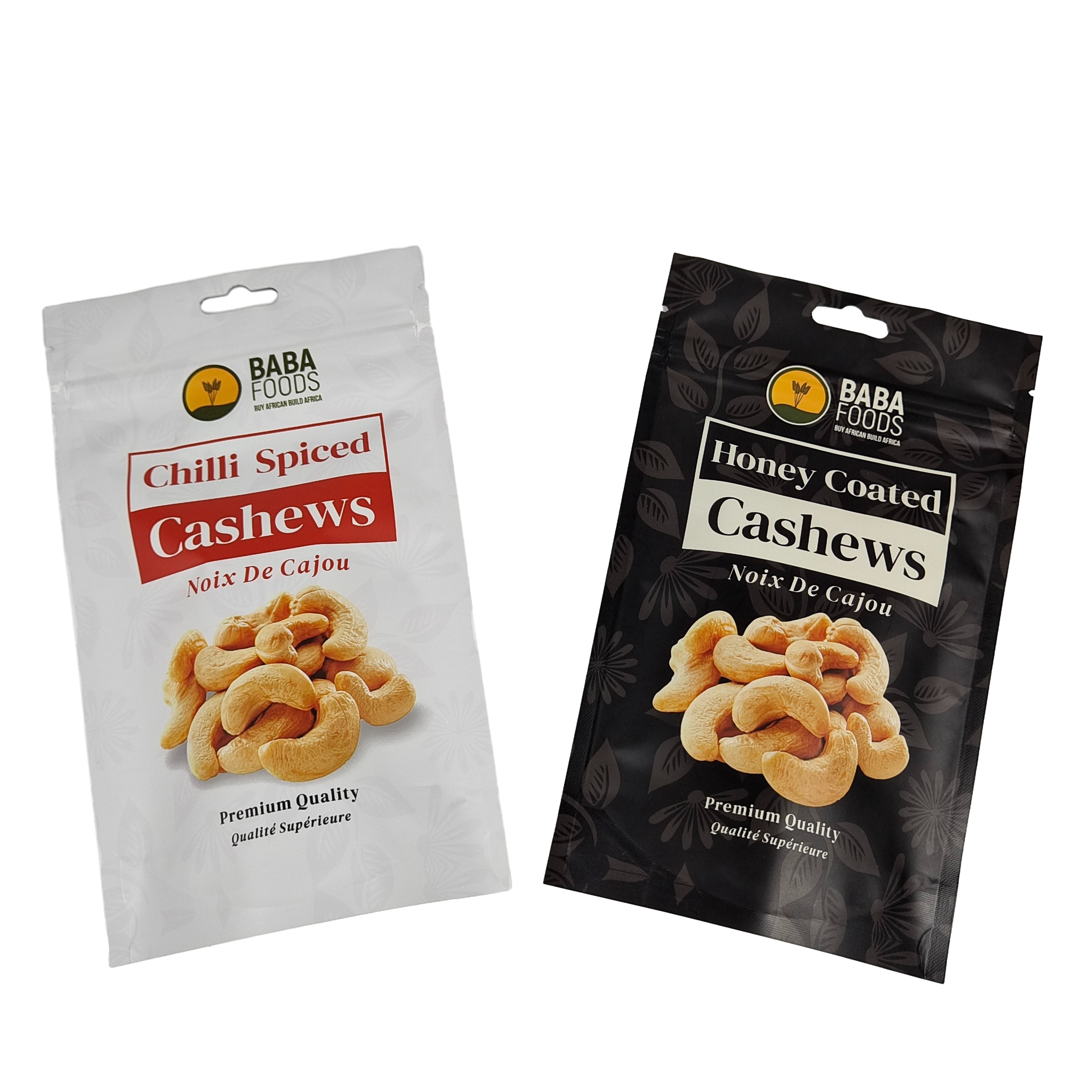 Embalagem de alimentos em folha de alumínio de plástico Embalagem de lanches refeitável personalizada Embalagem Stand Up Pouch With Zipper