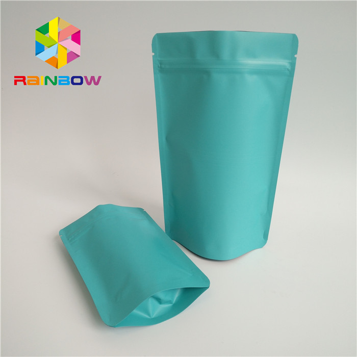 Saquinhos de chá verdes naturais que empacotam o Ziplock ereto do auto de superfície do resíduo metálico