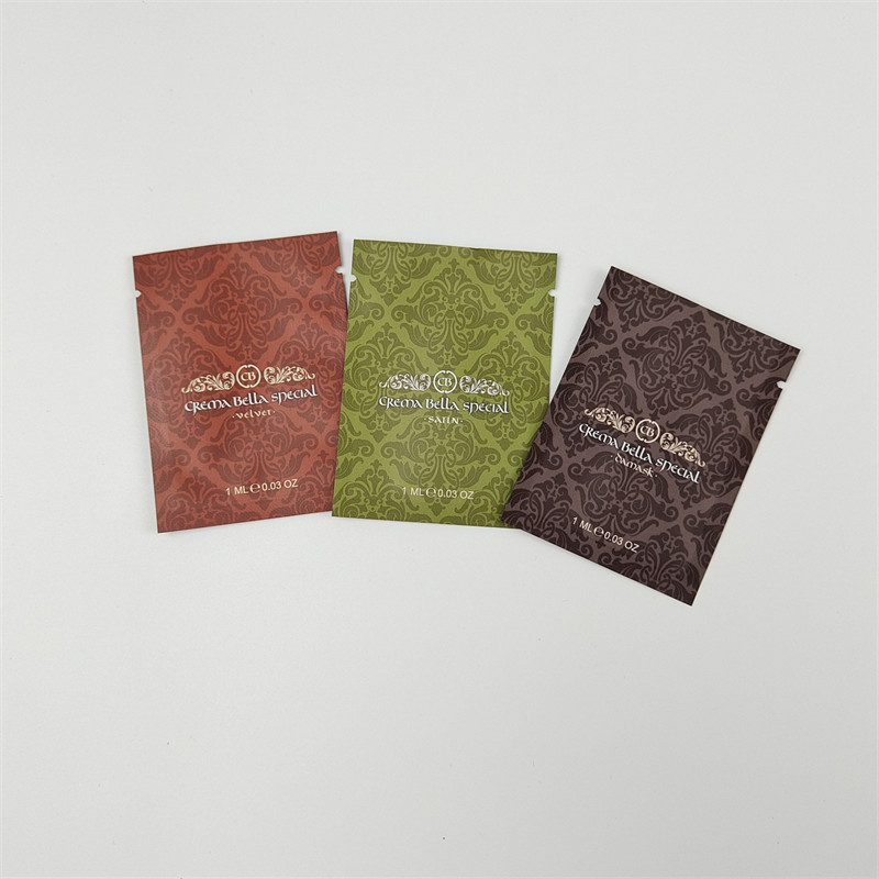 Embalagens em bolsas de papel de alumínio para amostras