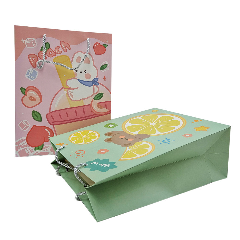 Venda a retalho Bolsa de papel de presente de luxo Bolsas de papel de compras