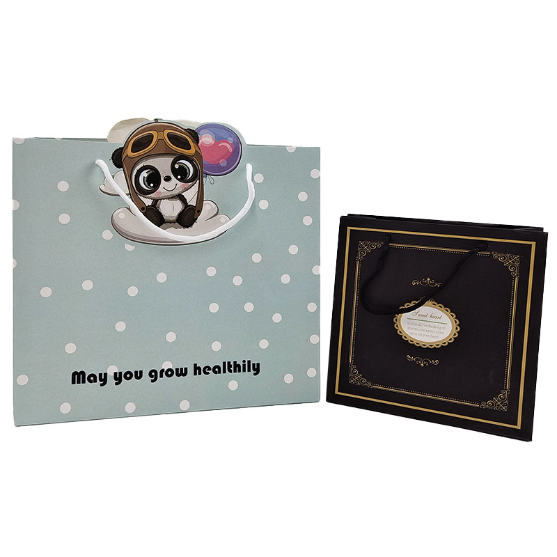 Corda de papel Corda de papel Kraft Saco de papel Manuseio Saco de corda Aceitar personalização Cor embalagem de papel torcido