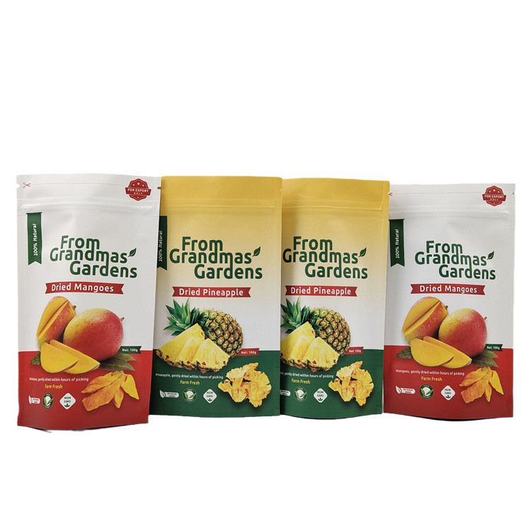 Logotipo personalizado Papel Kraft Stand Up Pouch Bolsas Biodegradáveis de Grau Alimentar Proof de Cheiro com Logotipo