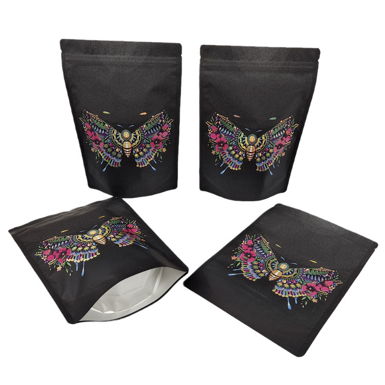 Venda Quente Bolsas Personalizadas Stand Up Proof Proof With Logo Impressão Digital Bolsas Mylar Biodegradáveis Re-Sealable