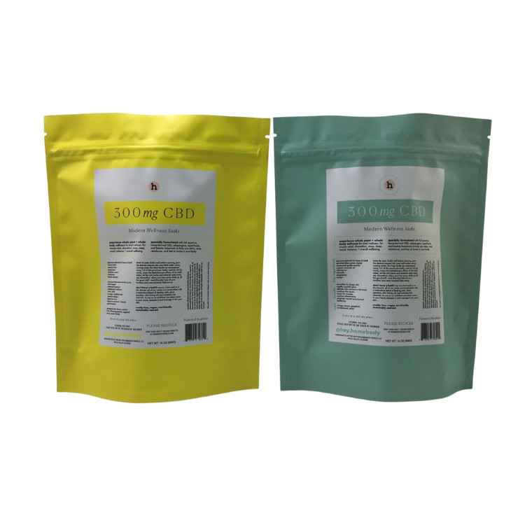 Sacos de embalagem de chá refeitáveis impressos por encomenda Sacos de chá com fecho