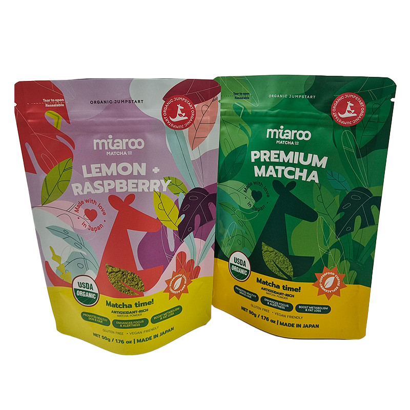 Sacos de plástico transparente 500g Sacos Mylar Sacos Mylar Custom Impresso Zipper