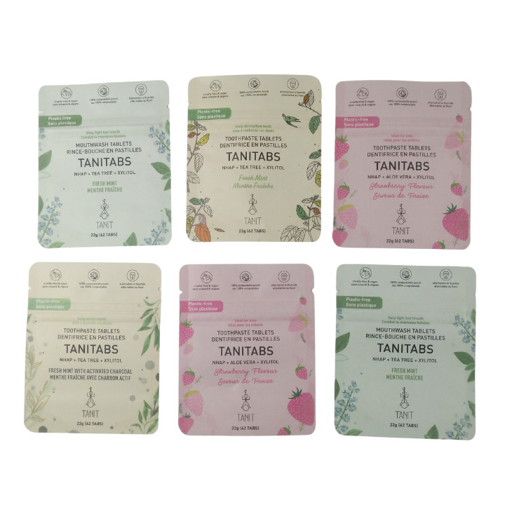 Embalagens de alimentos 100% compostáveis, biodegradáveis, bolsas de papel kraft