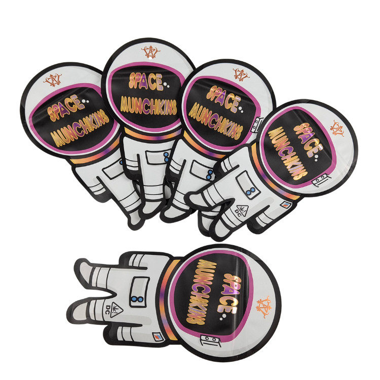 Impressão personalizada 3.5g 7g 14g Stand Up Pouch Goma Edible Embalagem Mylar Alumínio Resistente à Folha de Alumínio Childproof Zip Lock Sacks