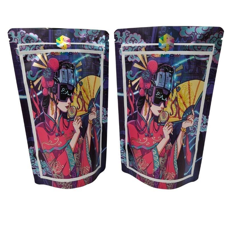 Saco de embalagem de alimentos secos de plástico conveniente para conservação de alimentos