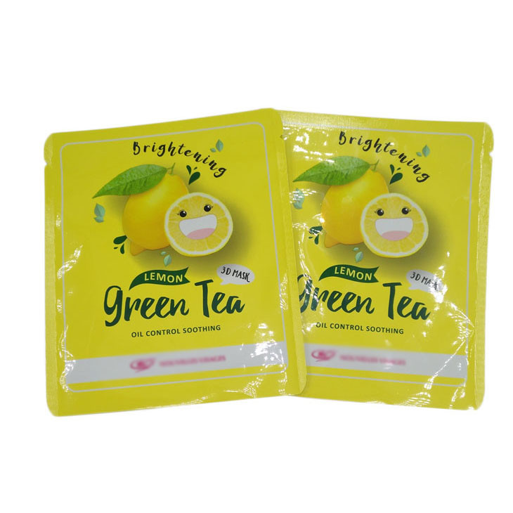Selo térmico Pequeno tamanho Bolsas de selo de três lados Pacotes de amostras planas para máscara facial