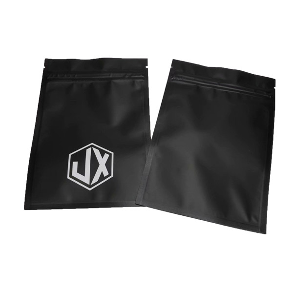 Cable de vedação de três lados preto fosco sacos de embalagem de plástico USB com fecho