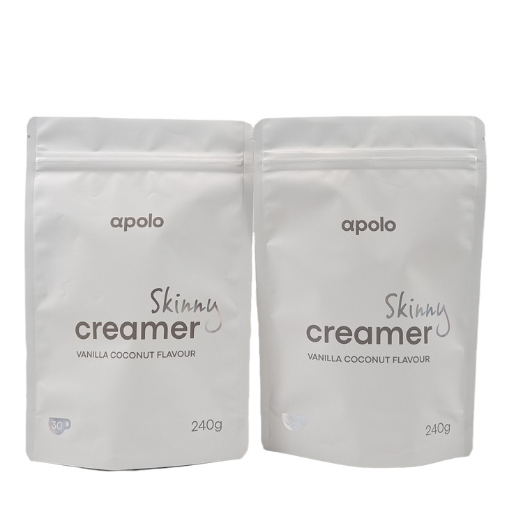 Bolsa de plástico à prova de umidade Stand Up Mylar Tea Coffee Packaging Bag com efeito holográfico