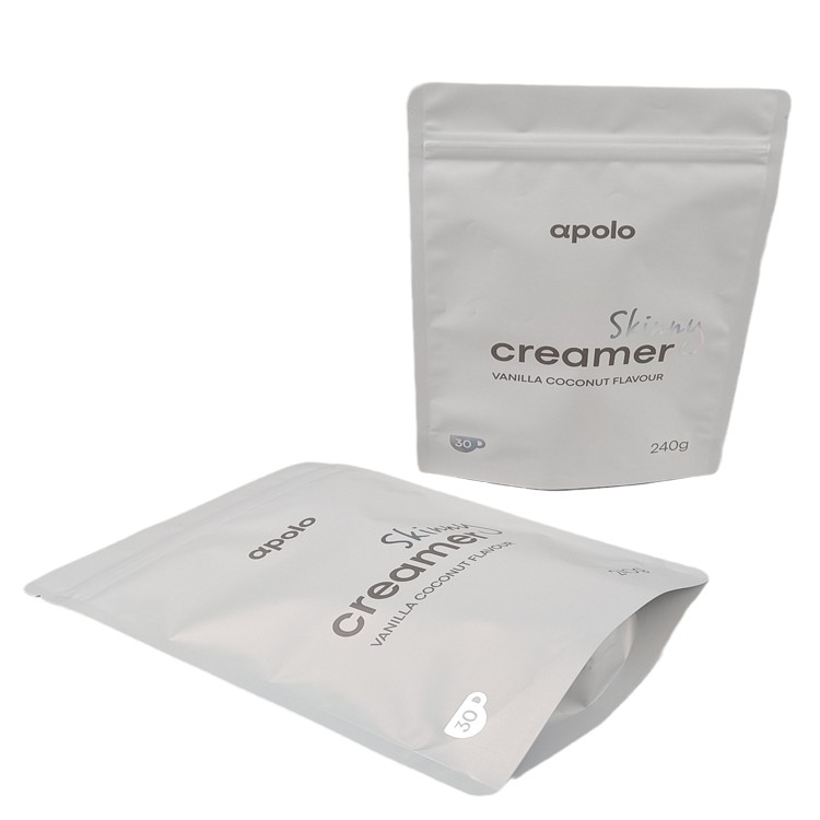 Fábrica Fornecido Alumínio Folha de goma de doces Embalagem à prova de cheiro fecho para cima Mylar Saco para Café Proteína Especiarias Fl