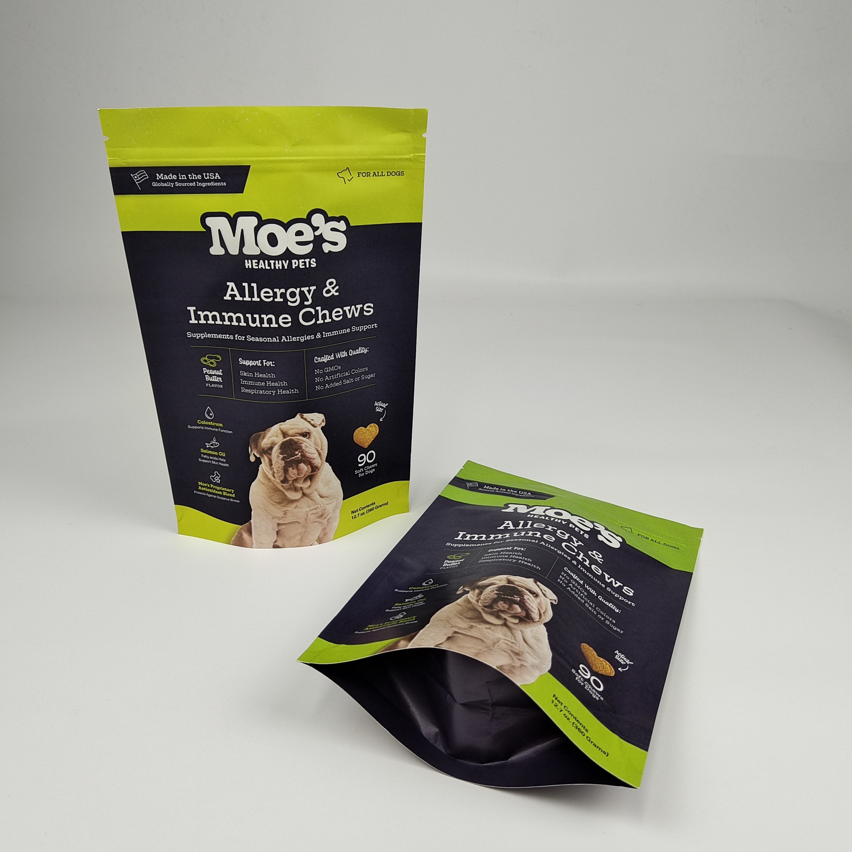 Saco de papel kraft branco castanho reciclável de fecho de fecho de fecho de fecho de fecho