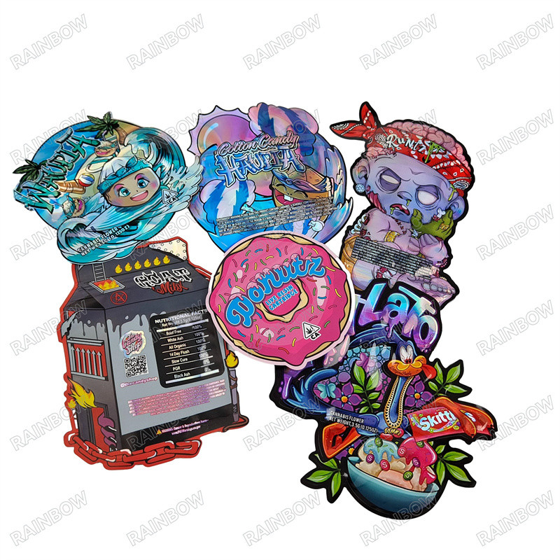 Sacos de corte sob pressão personalizados com fecho à prova de crianças e durabilidade duradoura para design de impressão