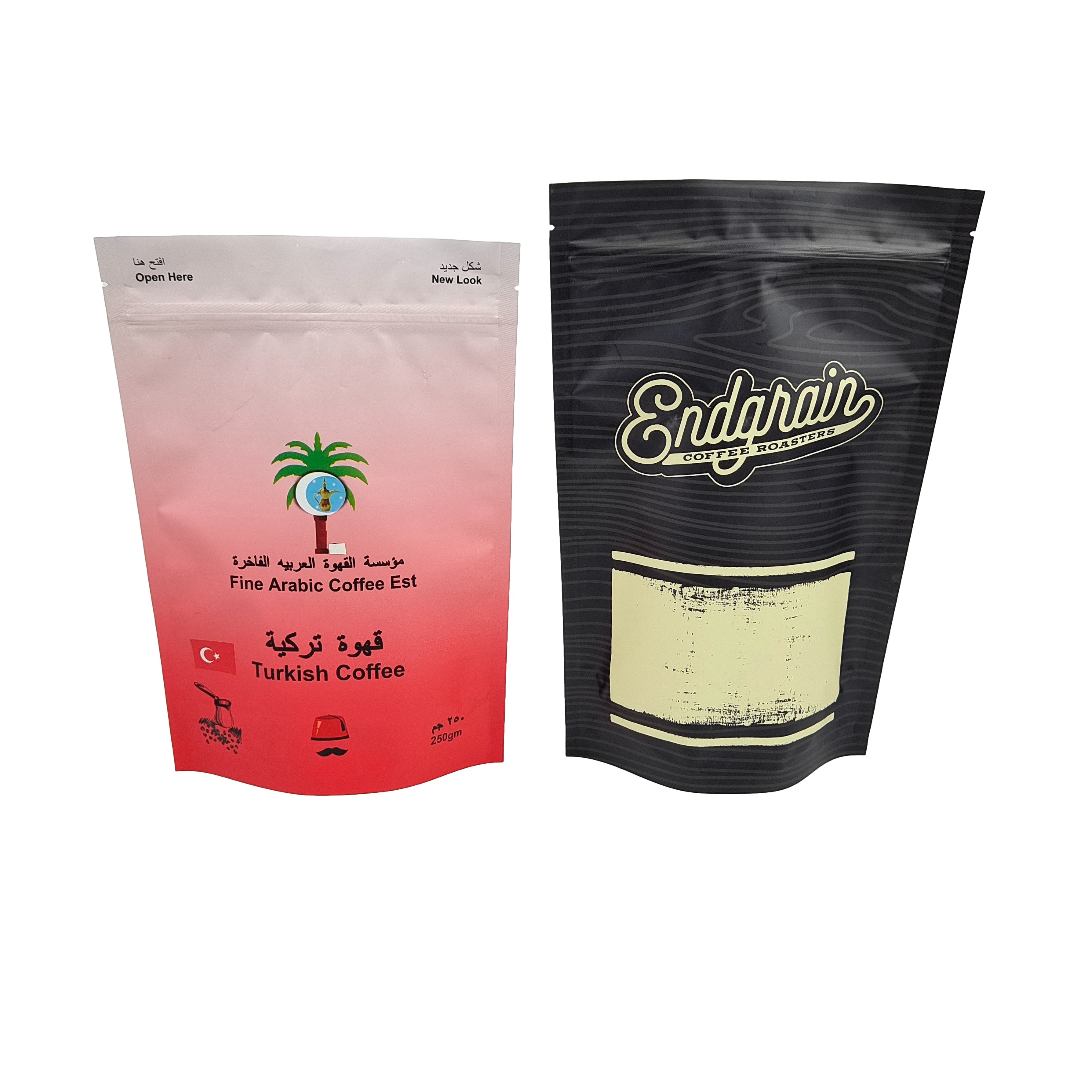 Logotipo personalizado Sacos de café de alta qualidade com válvula fácil rasgar fecho de alumínio saco de papel alumínio