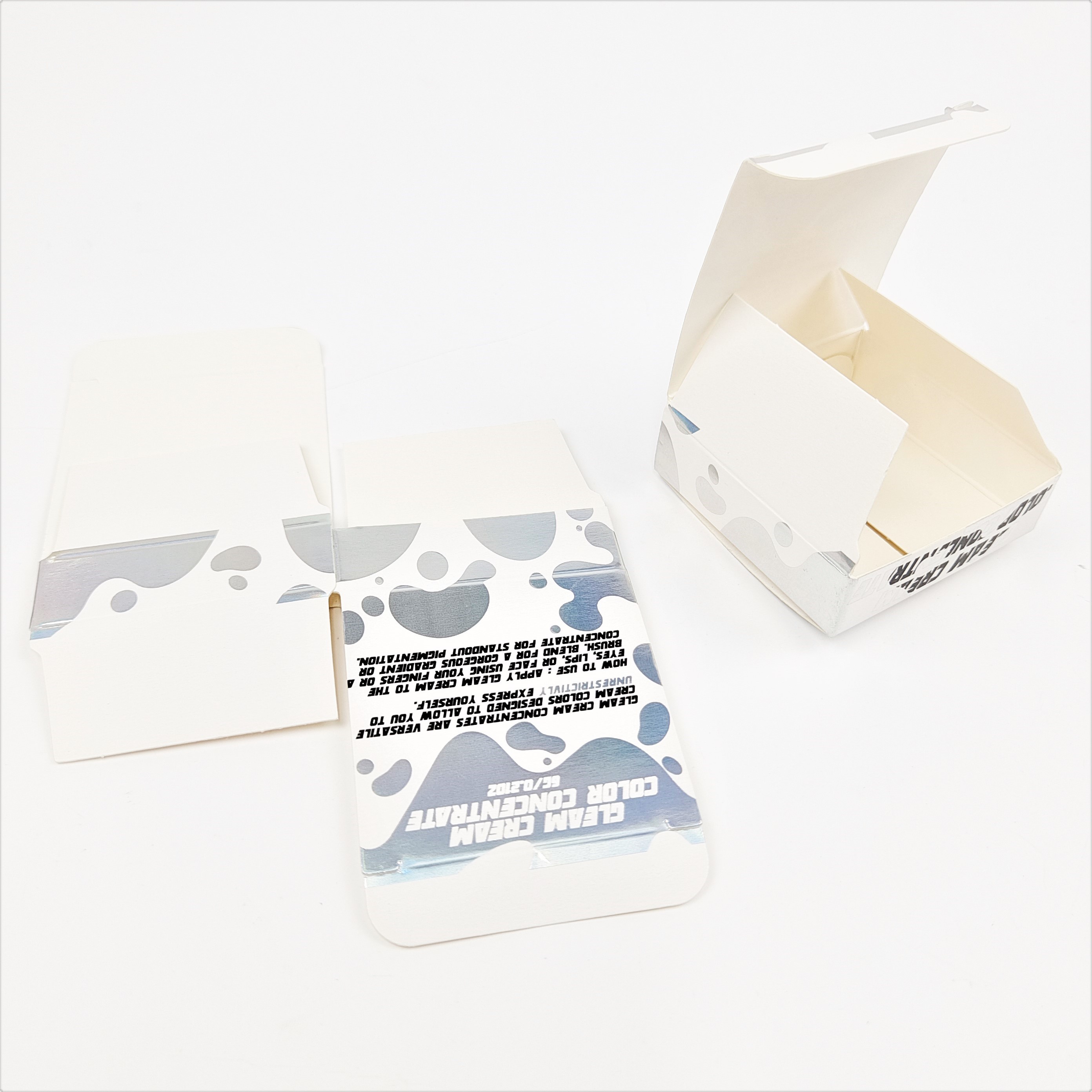 Finitura de superfície brilhante Caixa dobrável Embalagem de espessura de 350 g e mais