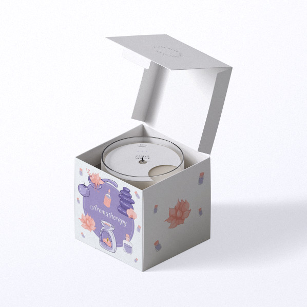 Embalagens em cartão de papel impresso sob medida Caixas de papel cosmético em relevo