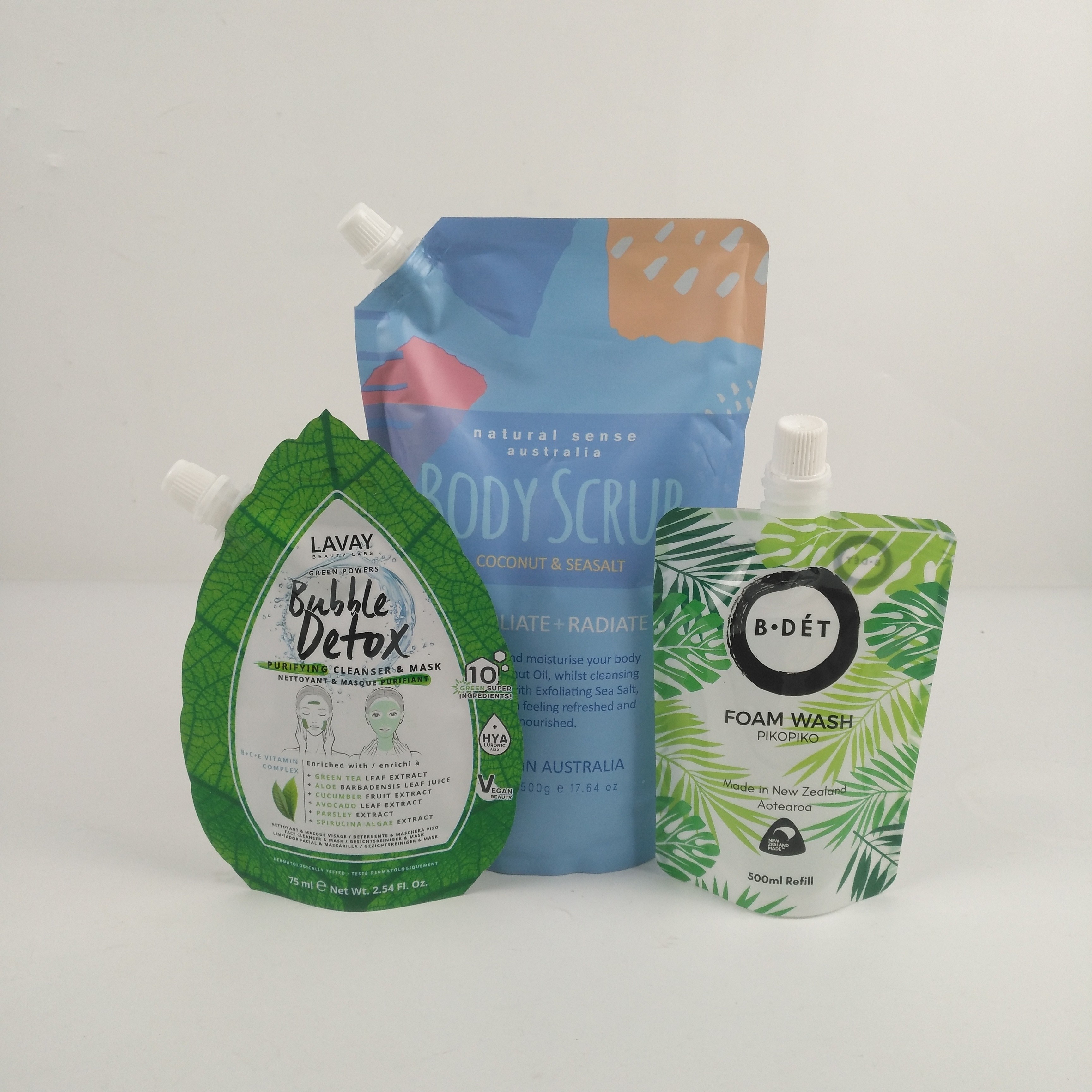 Embalagem de bolsas de água para alimentação com logotipo personalizado aceita