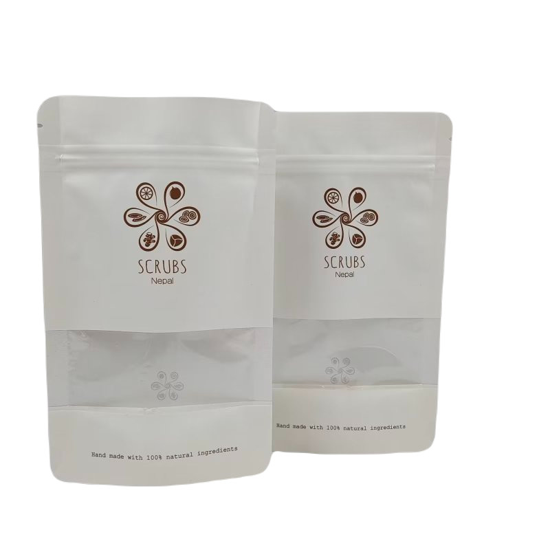 Janela transparente Bolsas de fecho de plástico Standup Pouch Folha laminada Impressão digital