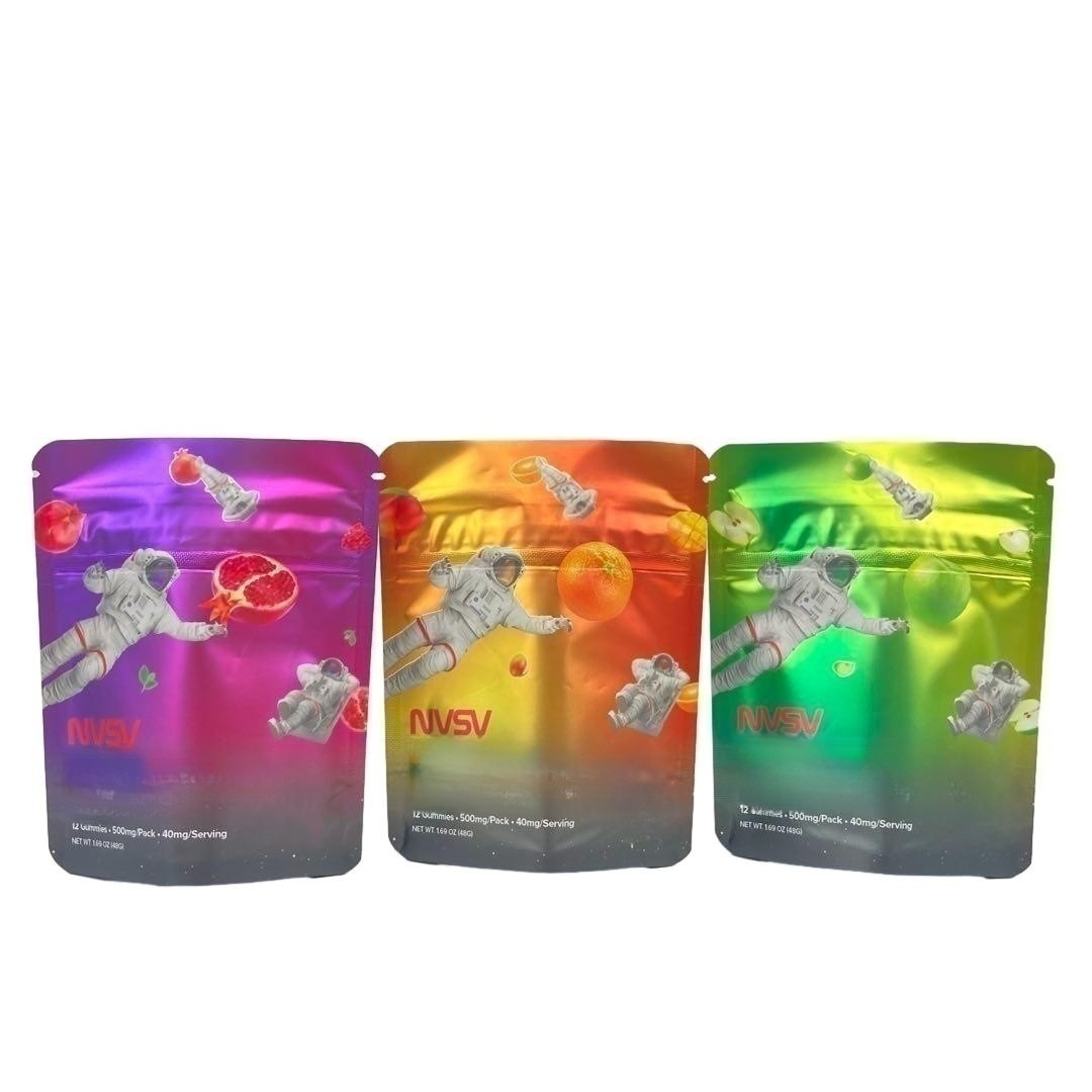 3.5 Gramas Bolsas de Plástico Embalagem Etiqueta personalizada Impresso Biscoitos CBD