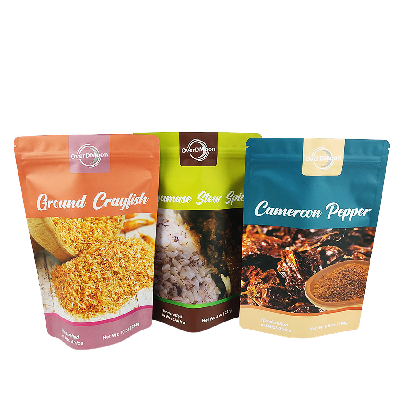 Saco de plástico de 250 g para condimento embalado saco de condimento de qualidade alimentar